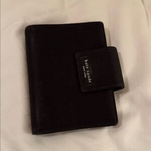 Kate Spade Black Card Holder Planner Agenda Wallet